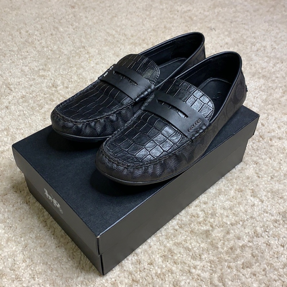 Coach Mott Driver (black)- US Mens 8 | Recently Polished